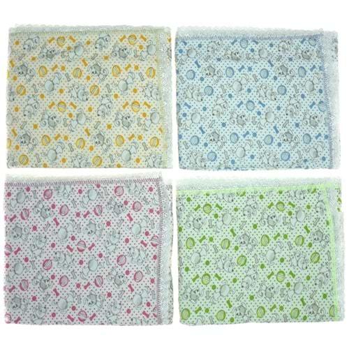 Karaca Bebe Köpek Baskılı Kenar Fistolu Penye Kundak 0-1 Yaş