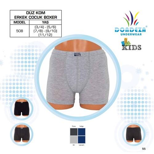 Dondeza 508 Düz Kom Erkek Çocuk Boxer