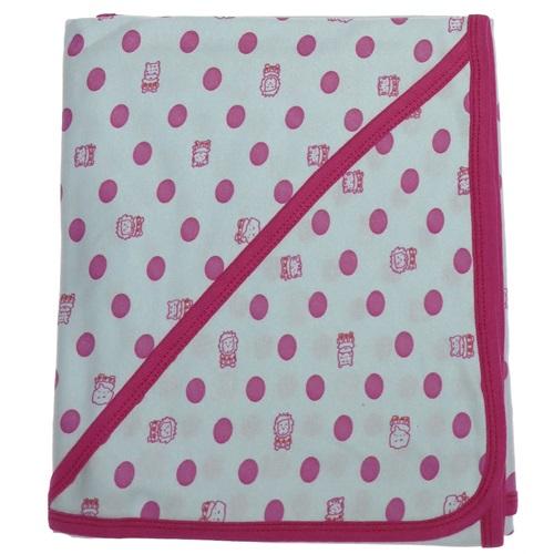 Bebiş 1147 Bebe İnterlok Çift Kat Şapkalı Puanlı Battaniye 0-1 Yaş