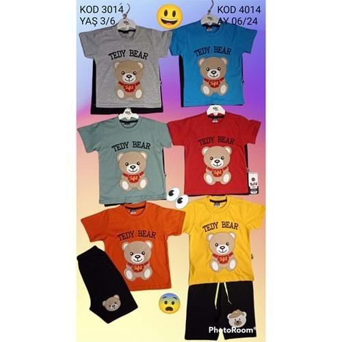 Tofil 4014 Erkek Çocuk Tedy Bear Ayıcık Nakışlı Tişörtlü Takım 6-24 Ay