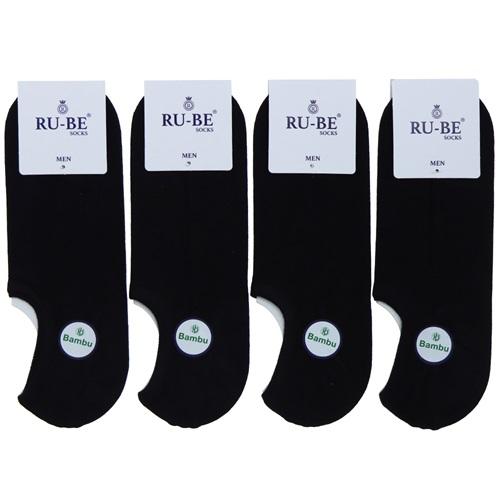 Ru-be 58 105 Erkek Likralı Bambu Dikişsiz Görünmez Sneaker Çorap
