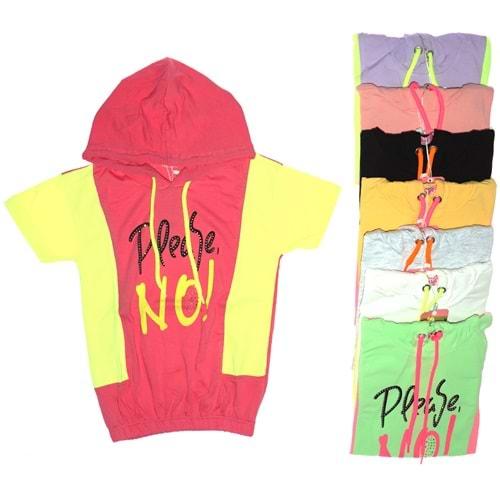Pembe Life 4131 Kız Çocuk Please No Baskılı Taşlı Tişört 5-8 Yaş