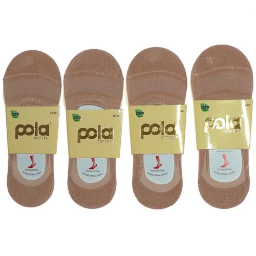 Pola 1700 Bayan Likralı Bambu Dikişsiz Suba Babet Çorap