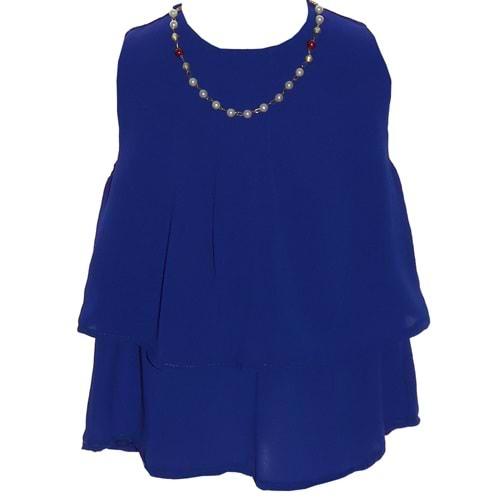 Ramon Kız Çocuk Sıfır Kol Kolyeli 2 Katlı Tunik 5-8 Yaş