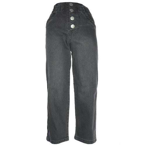 Kalp Kids 641-2 Kız Çocuk Cotton Samuray Boyfriend Kot Pantolon 11-15 Yaş