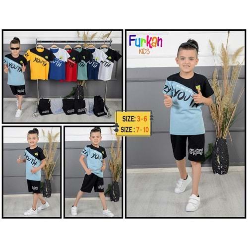 Furkan Erkek Çocuk Youth Style Baskılı Takım 7-10 Yaş