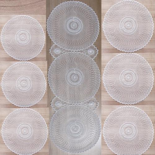 Havinland Tül Nakışlı Supla Örtü Takım 7 Parça