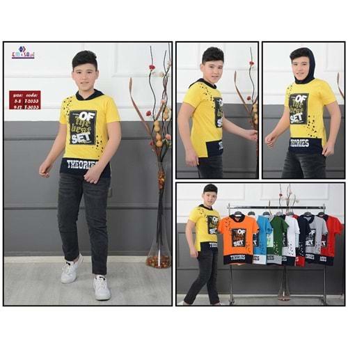 Em&sa Life T-3033 Erkek Of The Best Çocuk Bas. Kapşonlu Tişört 9-12 Yaş