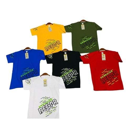 Şiar Erkek Çocuk Sıfır Yaka Degasios Baskılı Penye Tişört 13-16 Yaş