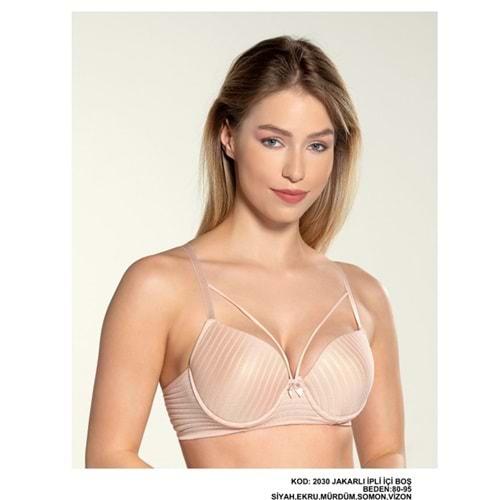 Billiza 2030 Bayan Çapraz Askılı Destekli Jakarlı Sütyen 75-90