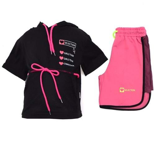 Nirvana 302 Kız Çocuk Selection Bas. Kapşonlu Şortlu Takım 13-16 Yaş