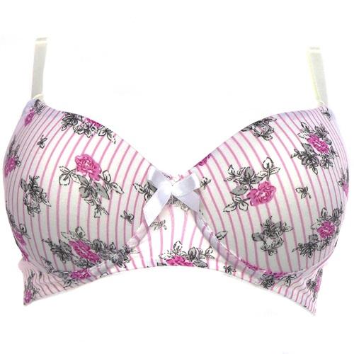 Dökmetaş 16000 Bayan Desenli Kulaklı Destekli Sütyen 75-90