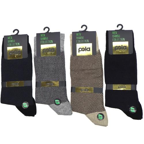 Pola 2015 Erkek Likralı Bambu Soket Çorap