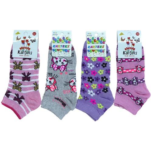 Karteks 8341 Kız Çocuk Likralı Patik Çorap
