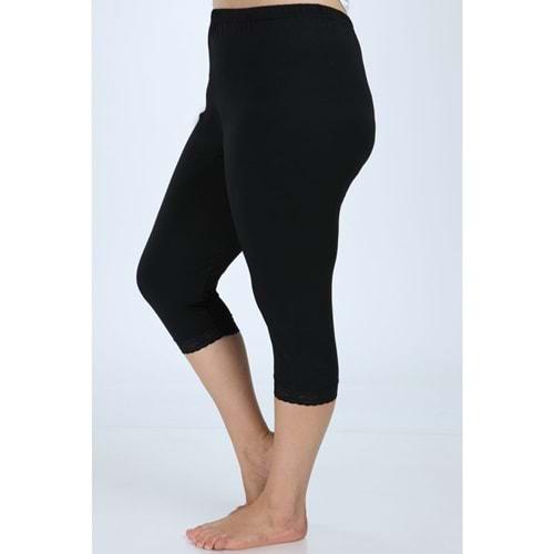 Hilal Yıldız HLY-07 Dantelli Penye Kapri Tayt L