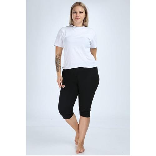 Hilal Yıldız HLY-06 Katlamalı Penye Kısa Tayt XL