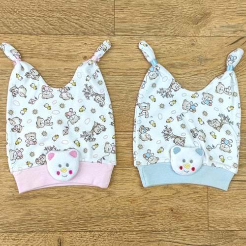 Dodo Baby-Akyüz 930 Empirme Civcivli Tokalı Bere 0-3 Ay