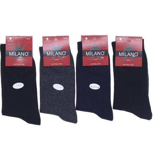 Milano 3701 Erkek Likralı Koton Komet Soket Çorap