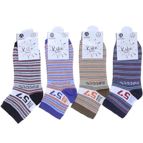 Aldano 2541 Erkek Çocuk Likralı Uzun Konç Patik Çorap