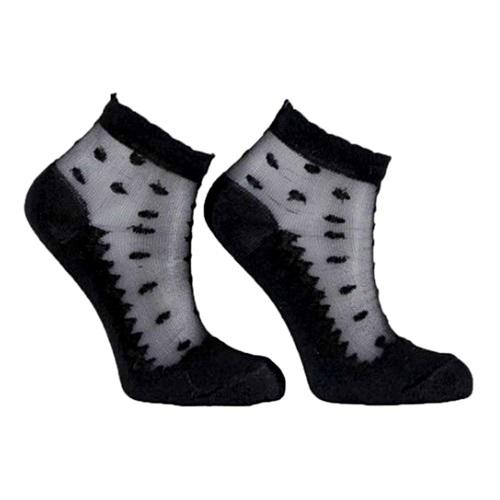 İlbaş 0025 Bayan Parfümlü Simli Tüllü Likralı Patik Çorap