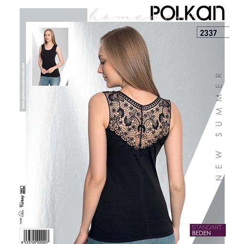 Polkan 2337 Bayan Sırtı Güpürlü Atlet