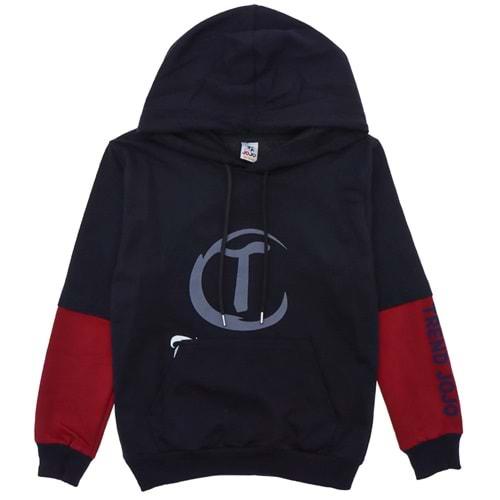 Jojo 4003 Erkek Çocuk Trend Jojo Baskılı Garson Kapşonlu Sweatshirt 9-12 Yaş