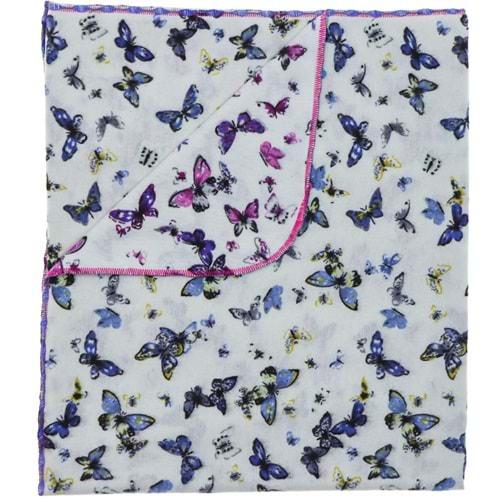 Bidilish 80 Bebe Lüks Kelebek Desenli Pazen Kundak 0-1 Yaş