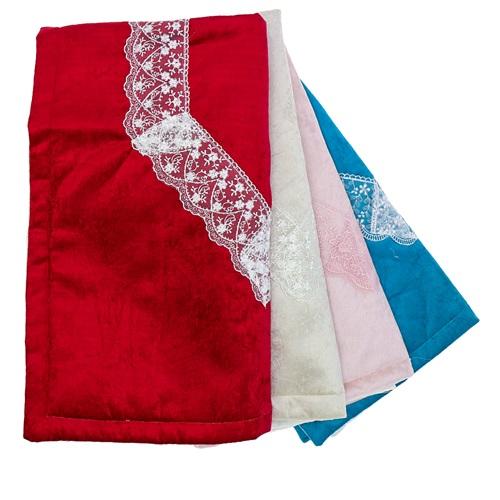 ÖFG Kadife Nakışlı Bantlı Süngerli Seccade