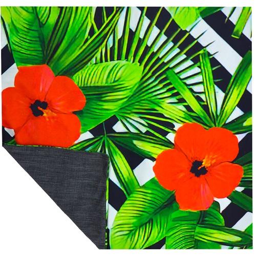 Baktıroğlu Desenli Fermuarlı Tekli Minder Kılıfı