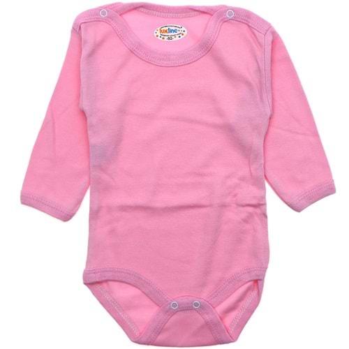 Lüxeline 1503 Çocuk Düz Uzun Kol Çıtçıtlı Badi (92-98-104) 12-18-24 Ay