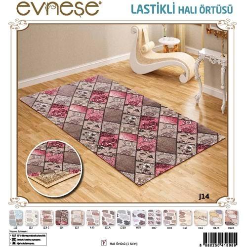 Evneşe Desenli Lastikli Halı Örtüsü 6 M2