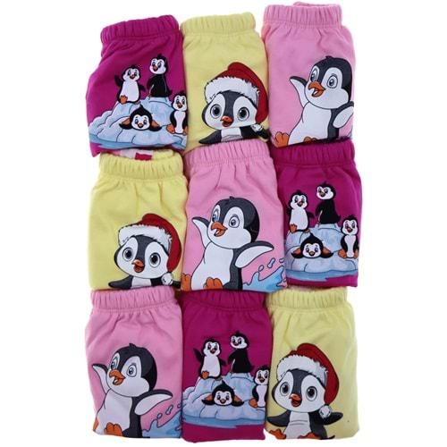 Story Baby 11-069 Kız Çocuk Penguen Bas. Alıştırma Külotu 1-2-3 Yaş