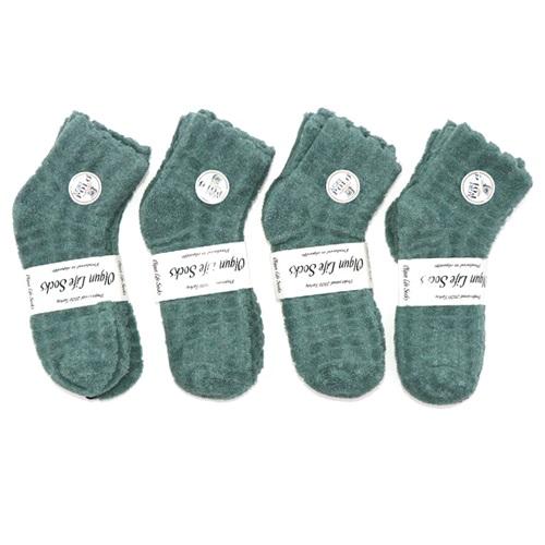 X Gri Polo B-13 Bayan Parfümlü Ters Havlu Patik Çorap