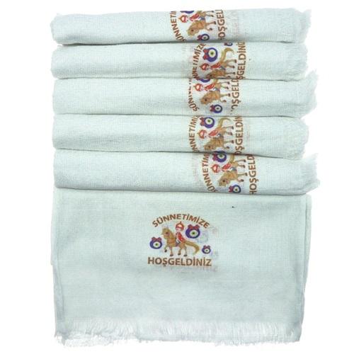 Baktıroğlu Saçaklı Sünnet Havlusu 30x50 cm