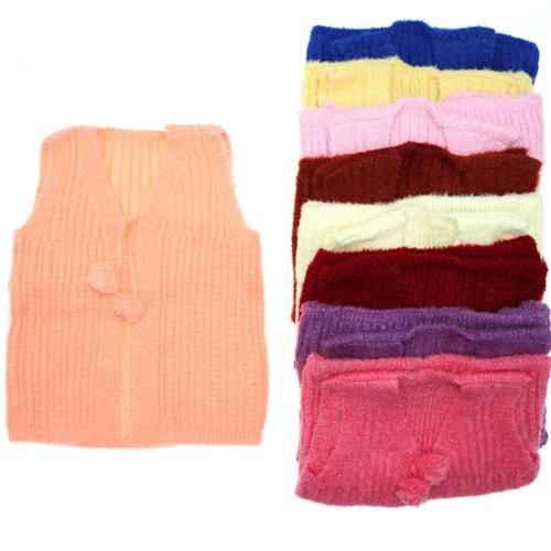 Elif Kız Çocuk Simli Yumoş Yelek 1-2 Yaş