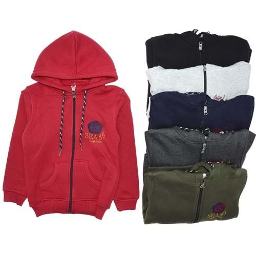 Kardeşler 7006 Erkek Çocuk Üç İp Ferm Kap Little Hipper Nak Hırka 5-8 Yaş