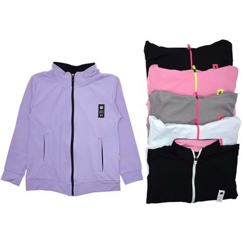 Nirvana 512 Kız Çocuk Dalgıç Dik Yaka Fermuarlı Takım 9-12 Yaş