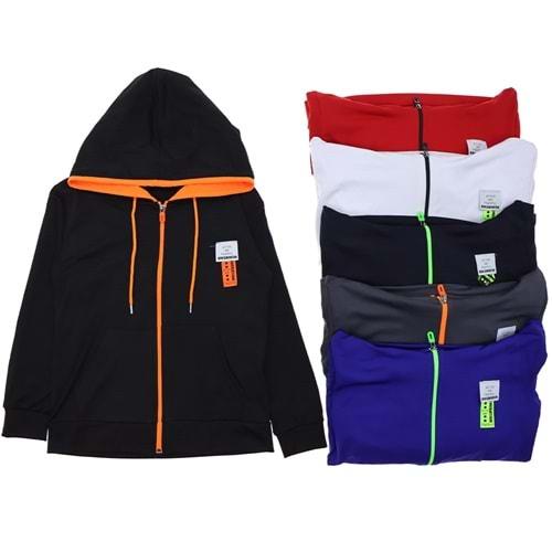 Nirvana 514-2 Erkek Çocuk Dalgıç Kapşonlu Fermuarlı Takım 13-16 Yaş