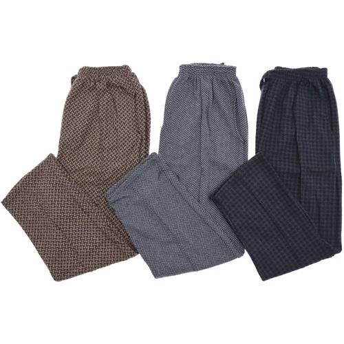 Çopur Bayan Desenli Balıksırtı Cepli Jumbo Pantolon 4XL-6XL