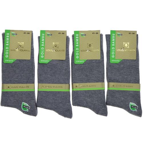 Louıs Volante Erkek Gold Bambu Dikişsiz Soket Çorap (Paketli)