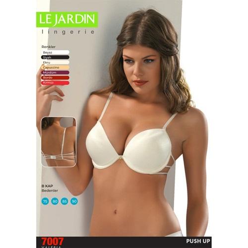 Le Jardin 7007 Destekli Valeria Biyeli Taşlı Mikro Sütyen - Ekru - 75