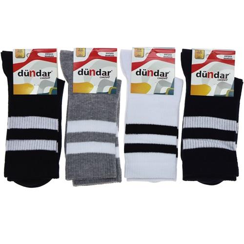 Dündar 5824 Bayan Dikişsiz Comfort Çemberli Tenis Soket Çorap
