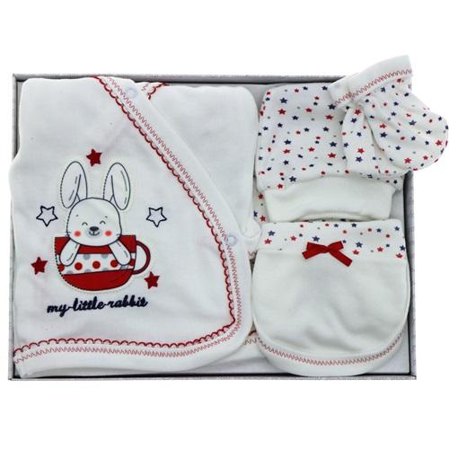Hopipop 305 My Litte Rabbit 5 Parça Zıbın Seti 0-3 Ay