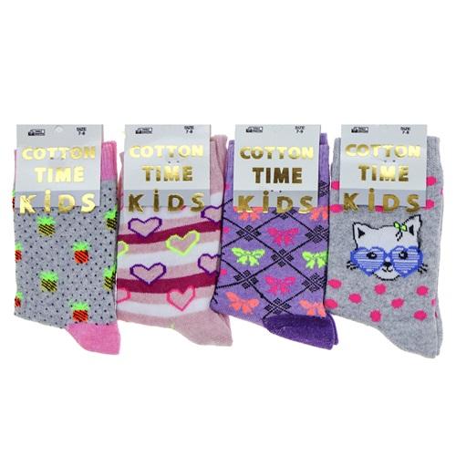 Cotton Tıme Kıds Kız Çocuk Soket Çorap
