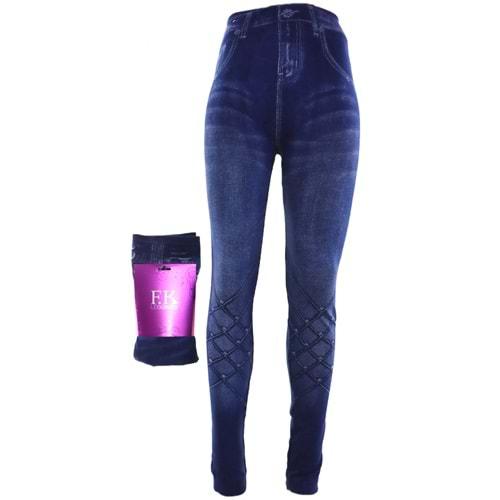 F.K 4182 Kadın Kot Görünümlü Tayt