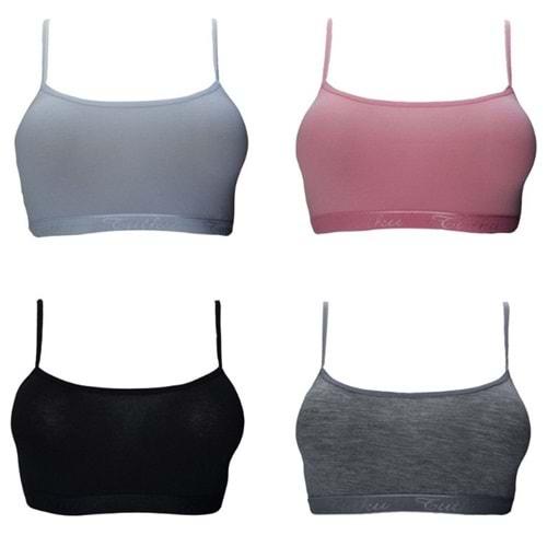 Tutku 0844 Kız Elastan Pedsiz Alıştırma Sütyeni