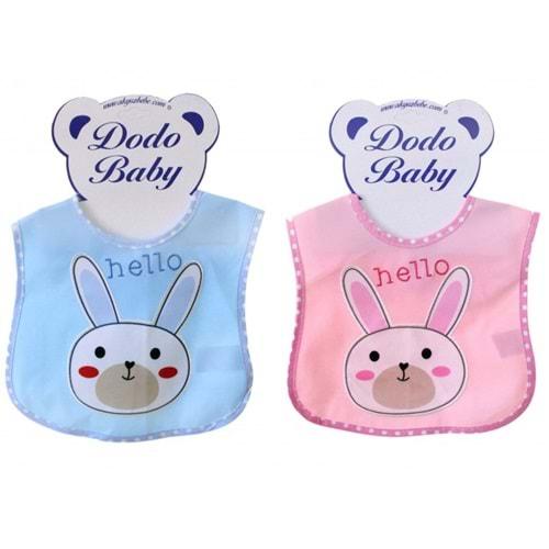 Dodo Baby 055 Bebe Muşamba Sıvı Geçirmez Cırtlı Mama Önlüğü 0-1 Yaş