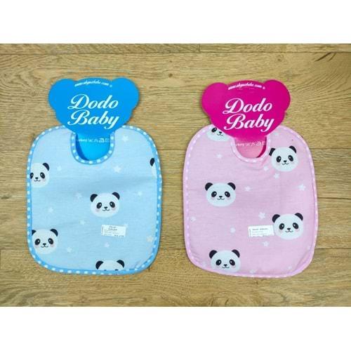 Dodo Baby 511 Bebe Empirme Bağcıklı Orta Kare Mama Önlüğü 0-1 Yaş