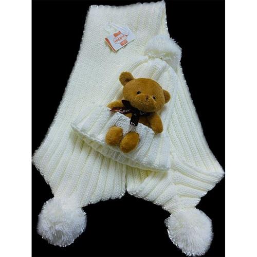 Golden 1226 Bebe Ayıcık Atkı Bere Takım 0-1 Yaş