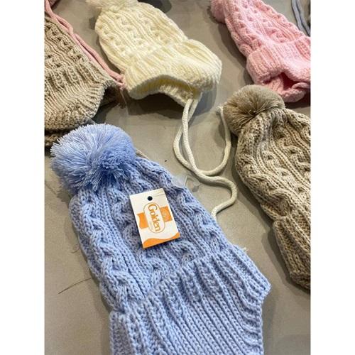 Golden 0946 Bebe Triko Çift Ponponlu Bere 0-1 Yaş